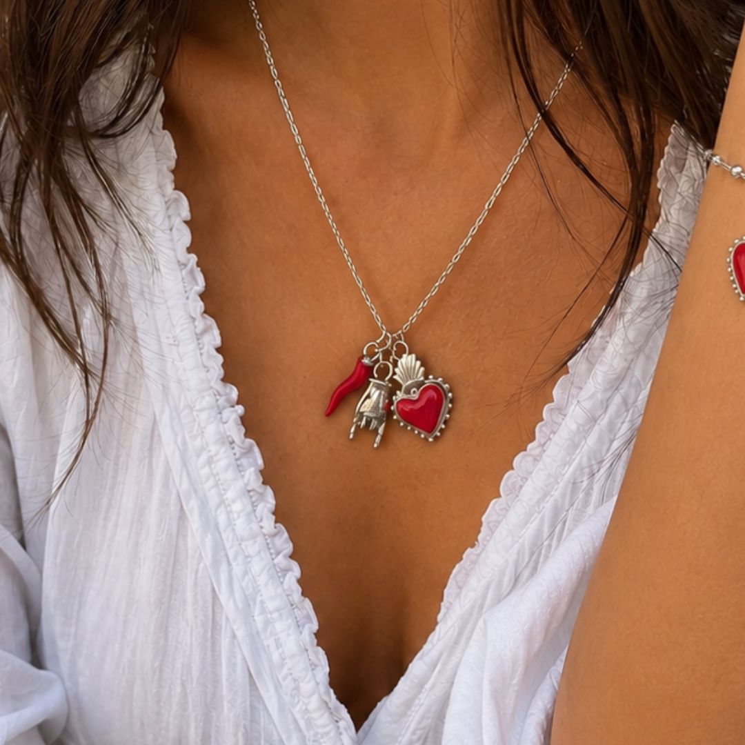 Tris Portafortuna – Collana, Bracciale e Portachiavi con rito di attivazione