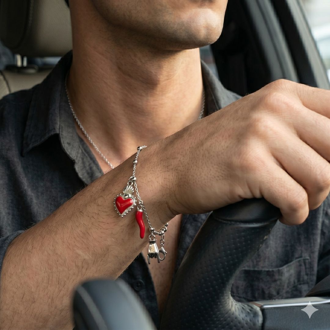Tris Portafortuna – Collana, Bracciale e Portachiavi con rito di attivazione