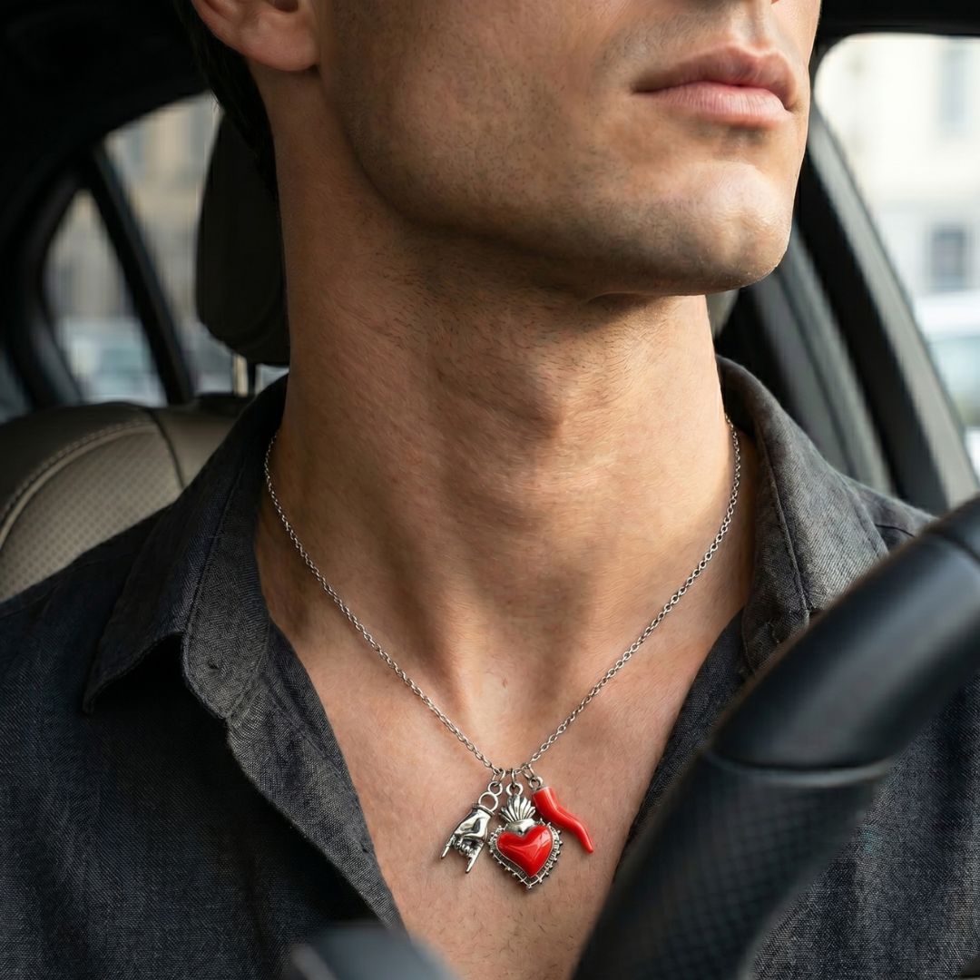 Tris Portafortuna – Collana, Bracciale e Portachiavi con rito di attivazione