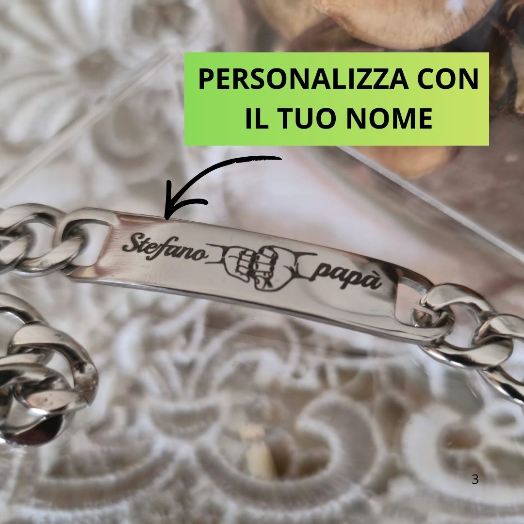 Bracciale "Patto d'Acciaio" Personalizzato