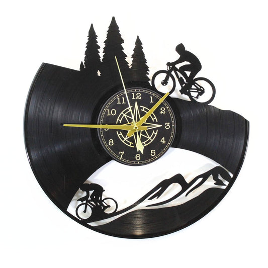 Orologio da Parete in Vinile “Bike” – Arte Moderna per Amanti del Ciclismo