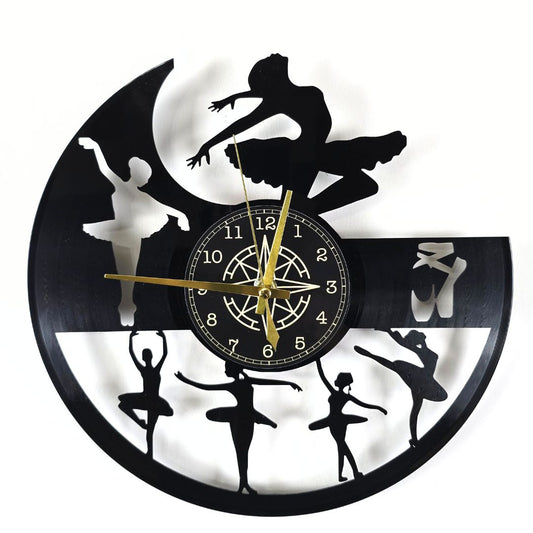 Orologio da Parete in Vinile “Danza” – Design Artistico per Amanti del Balletto