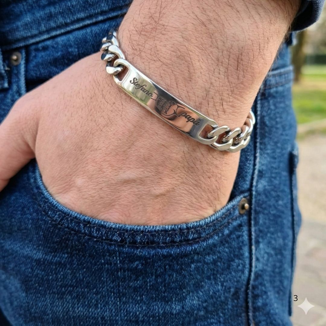 Bracciale "Patto d'Acciaio" Personalizzato