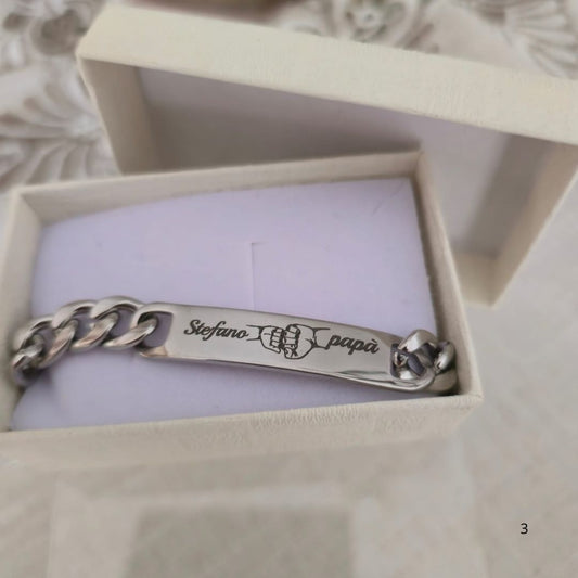 Bracciale "Patto d'Acciaio" Personalizzato