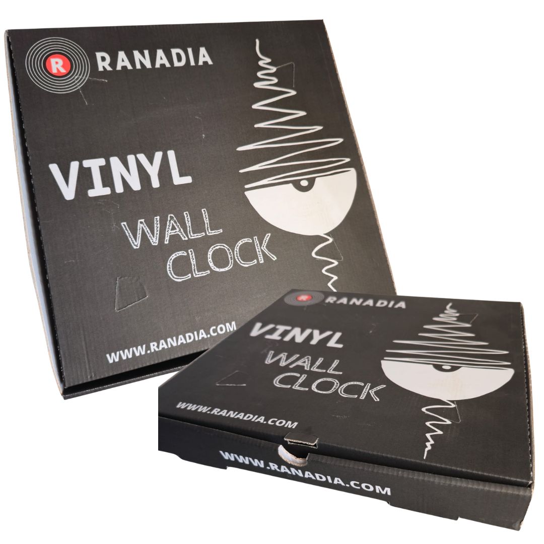 Orologio da Parete in Vinile “Piano & Music” – Design Artistico per Amanti della Musica